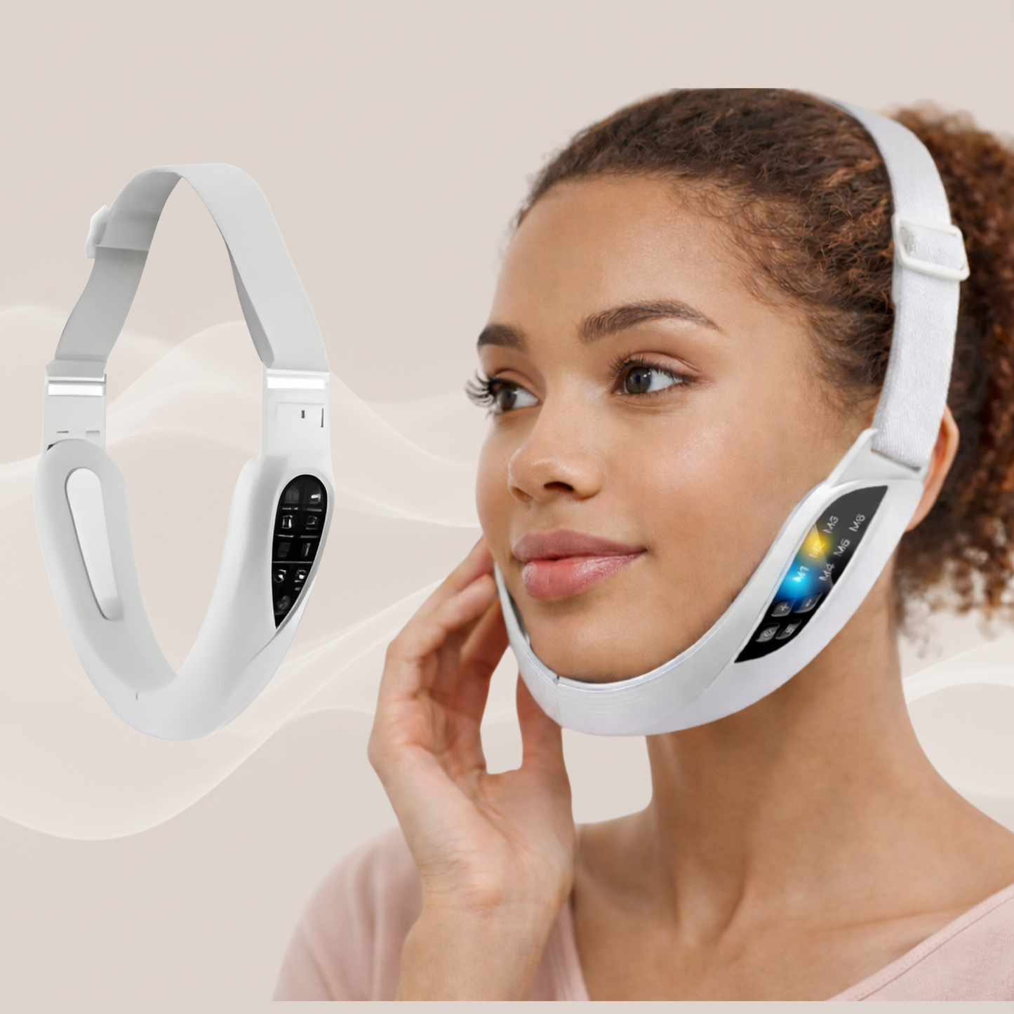 Masajeador Facial EMS V-Shape