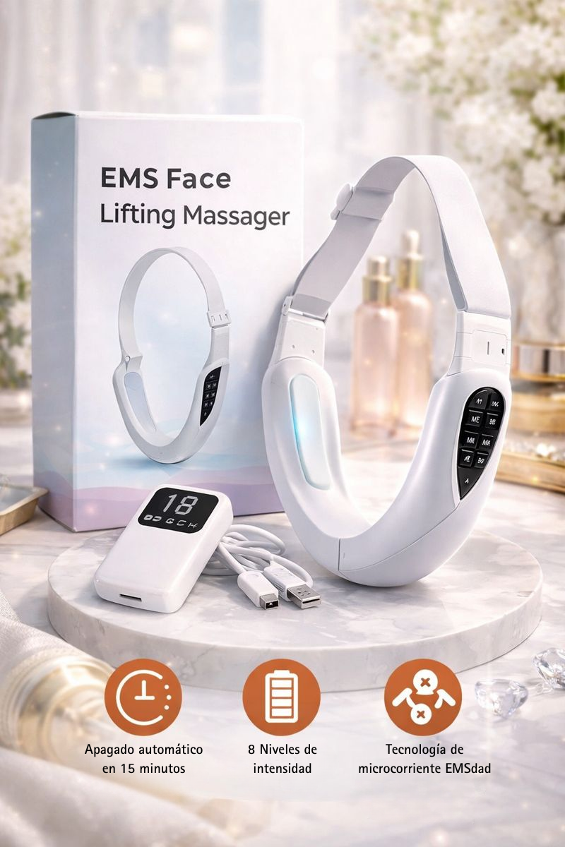 Masajeador Facial EMS V-Shape